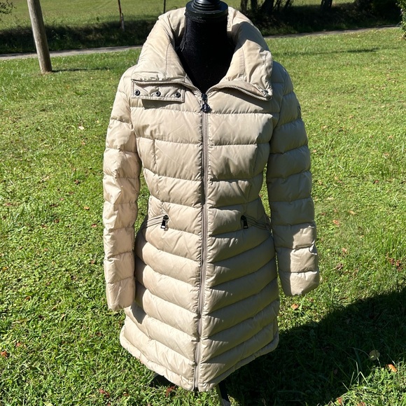 Moncler Jackets & Blazers - Moncler Down Flammette High-Neck Puffer Coat